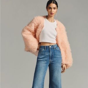 Mare Mare x Anthropologie Ruffled Rose Jacket NWT